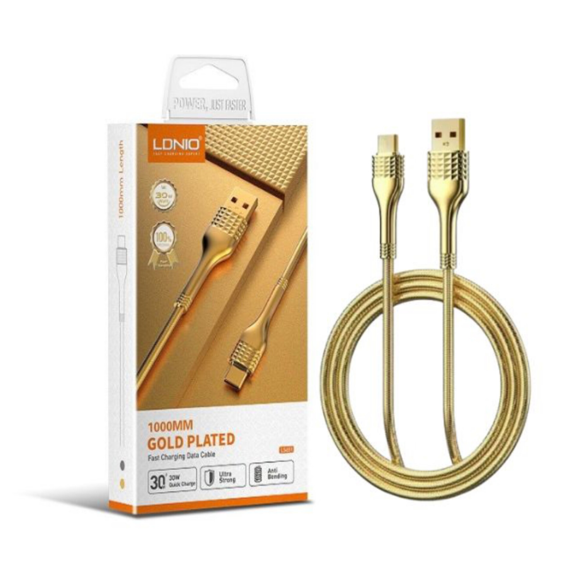 کابل تبدیل USB به USB-C الدینیو مدل LS651 طول 1 متر
