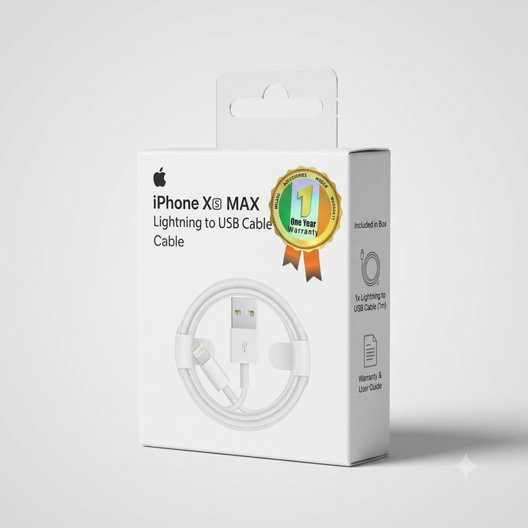 کابل تبدیل USB به لایتنینگ آیفون مدل XS Max طول 1 متر