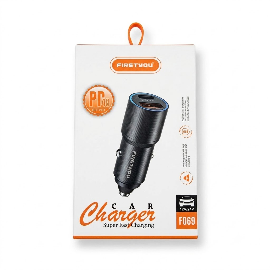 شارژر فندکی فِرست یو مدل F069 توان 48 وات FIRSTYOU