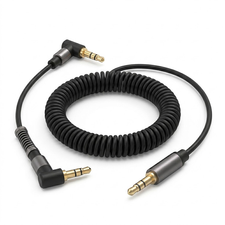 کابل انتقال صدا AUX جیبیال (JBL) مدل RL-15 با سوکت ۹۰ درجه (طول ۱ متر)
