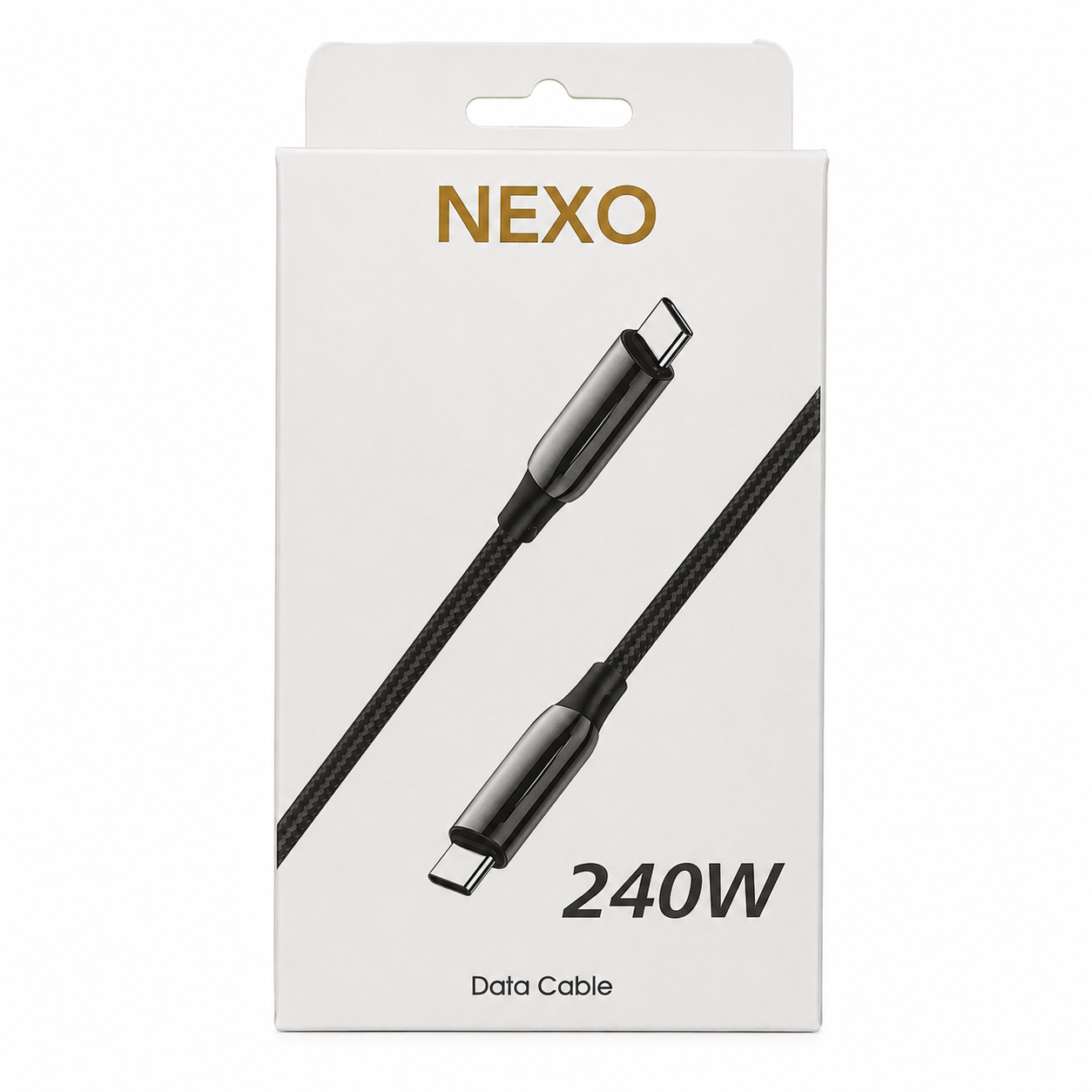 کابل تبدیل USB-C به USB-C نکسو مدل NEXO NC202C توان ۲۴۰ وات طول ۱ متر