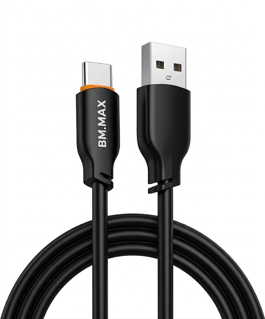 کابل تبدیل USB به USB-C فست شارژ بی‌ام مکس BM.MAX مدل BM-101 ژله‌ای